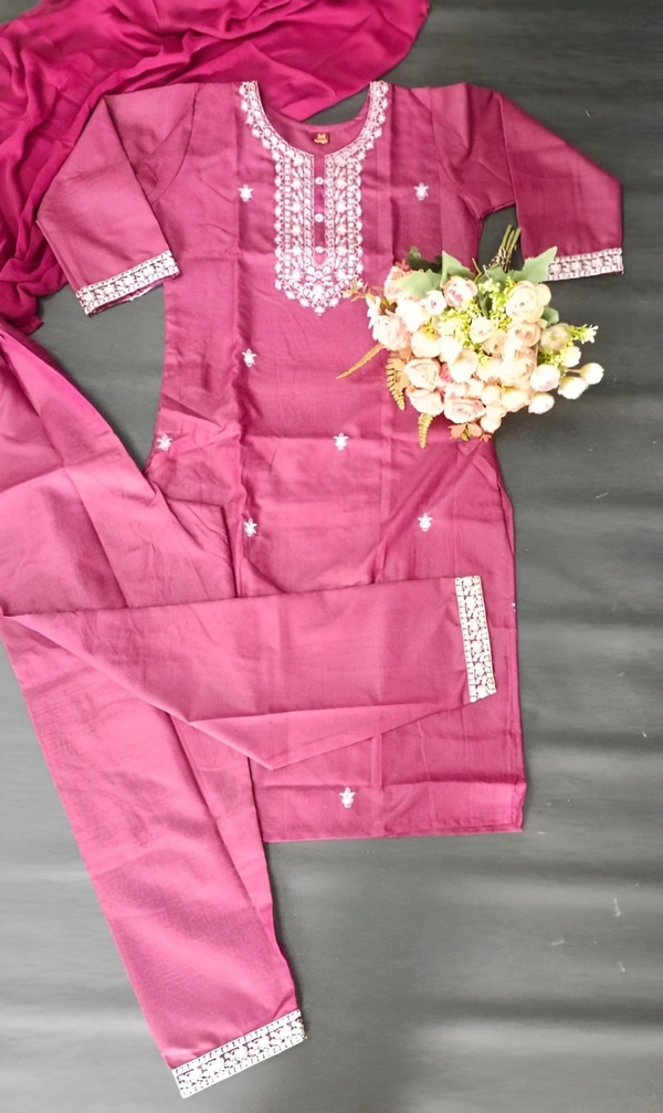 99 Fashion Bazaar Kurta Set with Dupatta in Cotton Fabric - Clairvoyant, XXL