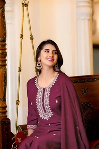 99 Fashion Bazaar Kurta Set with Dupatta in Cotton Fabric - Clairvoyant, XXL