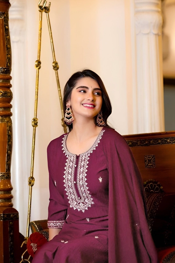 99 Fashion Bazaar Kurta Set with Dupatta in Cotton Fabric - Clairvoyant, XXL