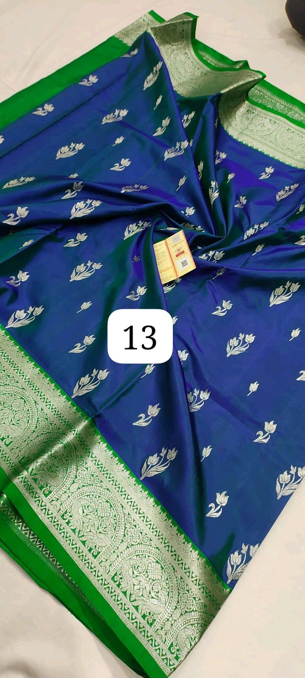 13 -  Venkatagiri Handloom Pure Small Border Pattu Saree