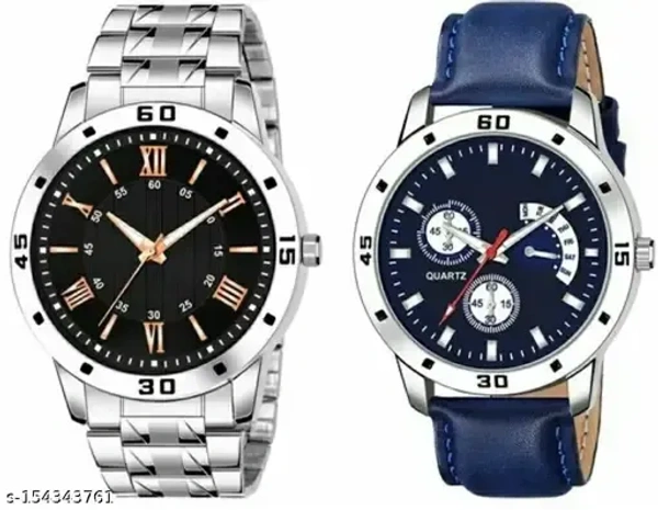 Combo pack of 2 Black and Blue  - Blue, White, Free Size