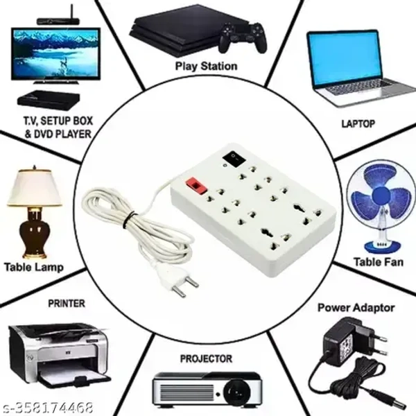 MINI EXTENSION BOARD, 8+1 POWER EXTENSION BOARD - WHITE