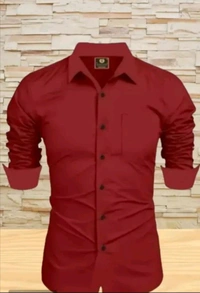 Formal Shirt  - L, Red