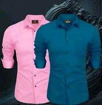 Men Formal Shirts - Magenta / Fuchsia, L