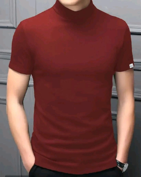 Cottan T- Shirt  - Red, XXL