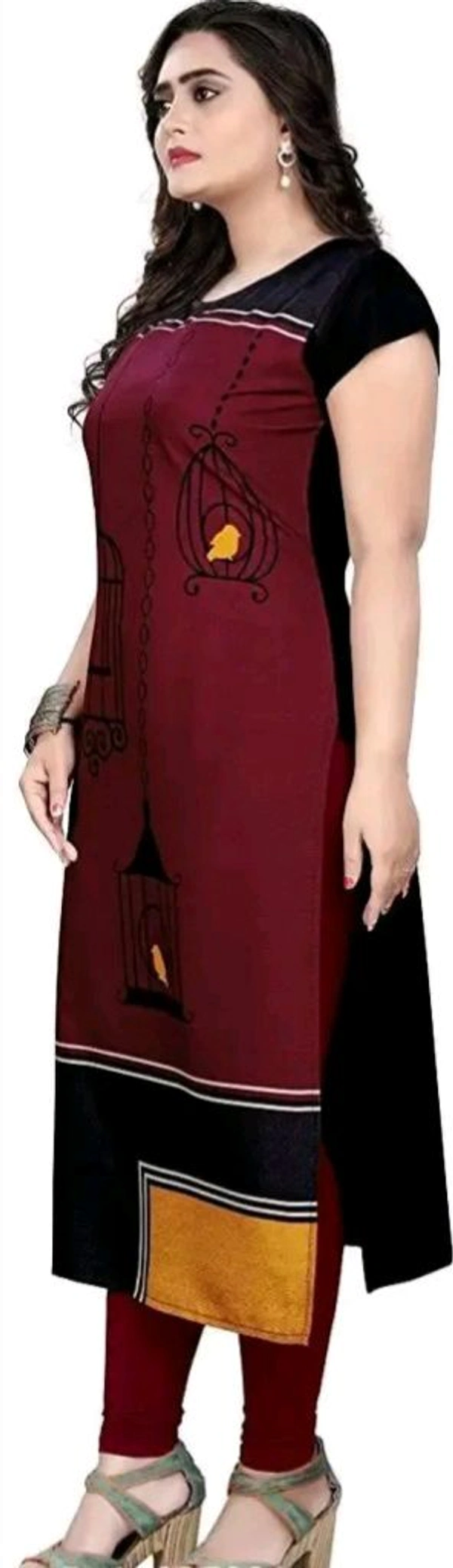 Bandhani design sleevless Kurti - XL, Pigment Indigo