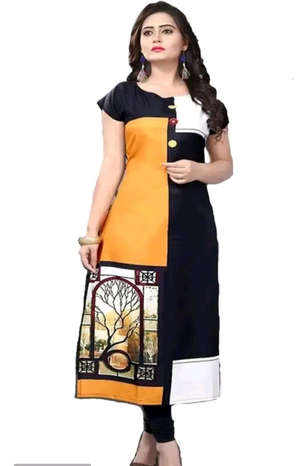 Cotton Blend Cottan Kurte - XL, Black
