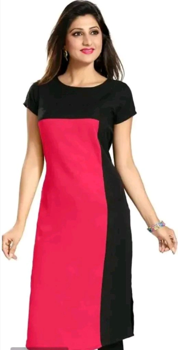 Cotton Blend Cottan Kurte - L, Red