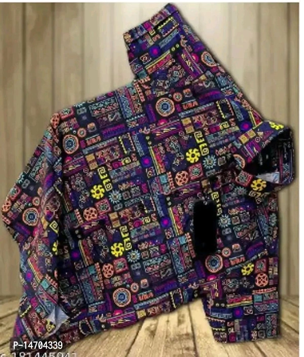 Men Regular Printed Shirt - L, Black