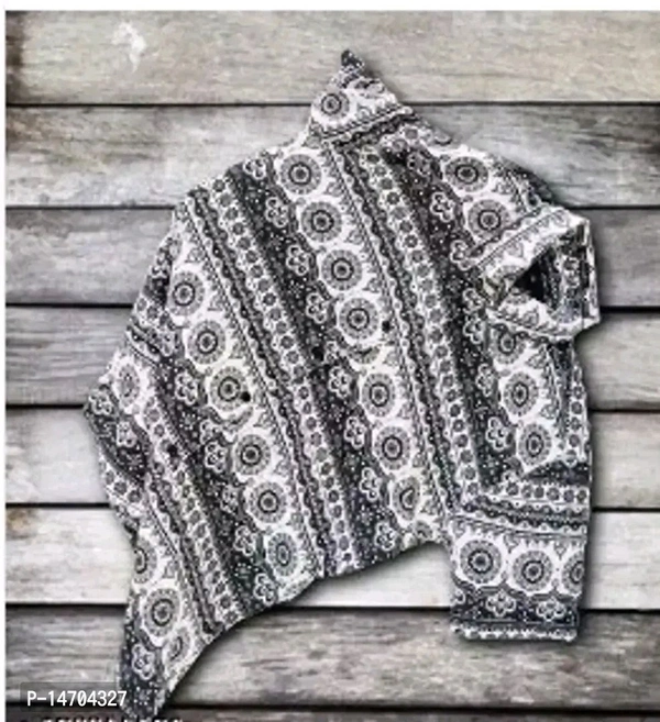 Men Regular Printed Shirt - L, Gray