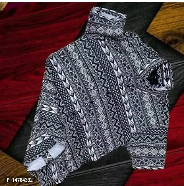 Men Regular Printed Shirt - XXL, Gray