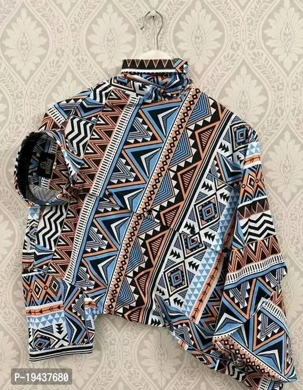 Men Regular Printed Shirt - M, Black
