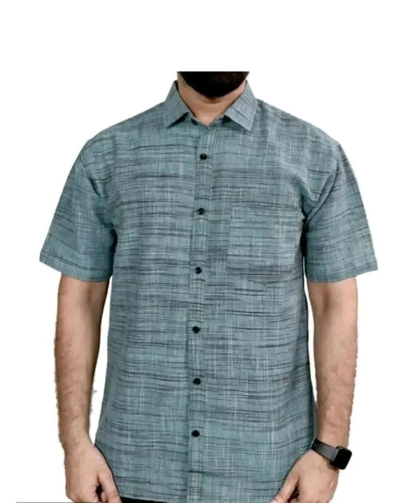 Cottan Casual Shirt  - L, Black