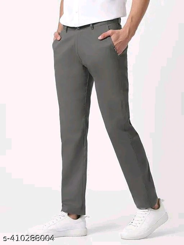Cottan Blend  Regular fit formal trousers Paints - Black, M