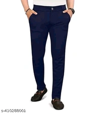 Cottan Blend  Regular fit formal trousers Paints - Black, M
