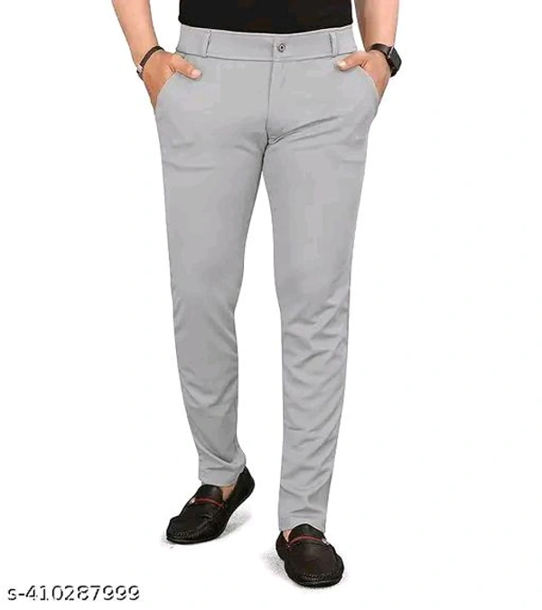 Cottan Blend  Regular fit formal trousers Paints - Black, M