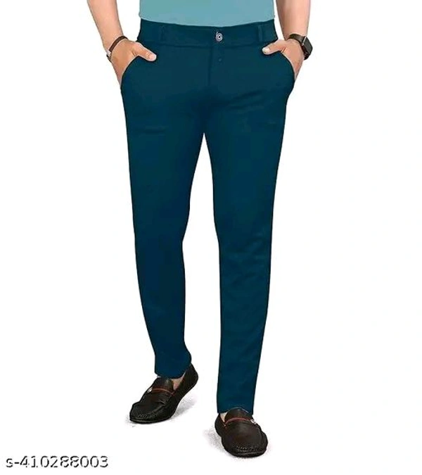 Cottan Blend  Regular fit formal trousers Paints - Black, M