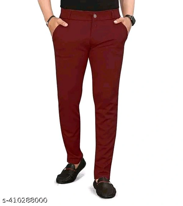 Cottan Blend  Regular fit formal trousers Paints - Black, M