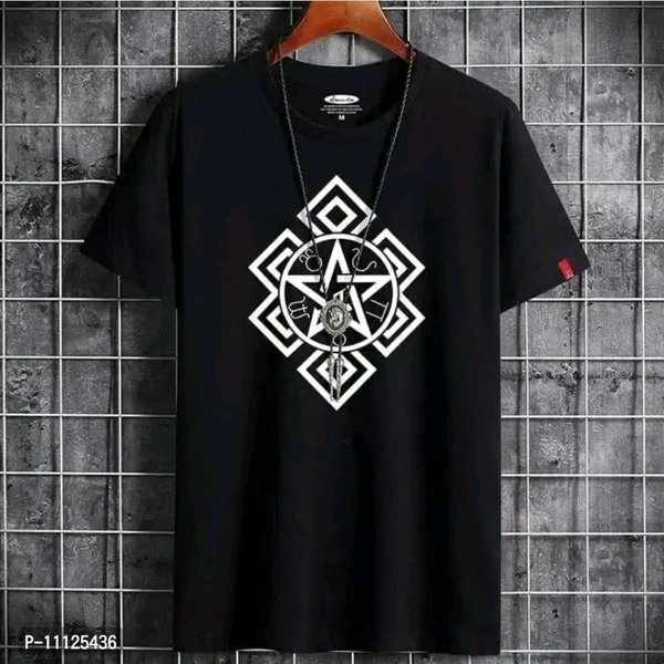 Cotton T Shirt  MENS COTTON PRINTED T-SHIRTS - L, Gold