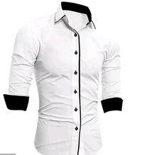 Cotton Shirt  Cottan Formal Shirt  - Black, M