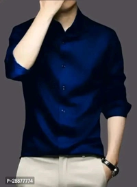 Cotton Shirt for Mens || Plain Solid Full Sleeve Shirt || Regular Fit Plane Casual Shirts for Men.  - M, Magenta / Fuchsia