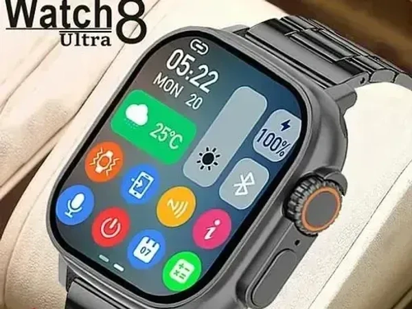 T800 Ultra Biggest Display Smart Watch with Bluetooth Calling Smart Watch Wireless Magnetic Charger Fitness Hd Display Smartwatch - FREE