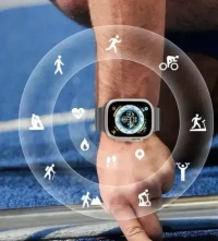 T800 Ultra Biggest Display Smart Watch with Bluetooth Calling Smart Watch Wireless Magnetic Charger Fitness Hd Display Smartwatch - FREE