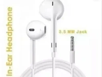 Wired Earphone Best Quality Sound Earphones Headphones All Android Supported (pack of 3) - FREE, WHITE