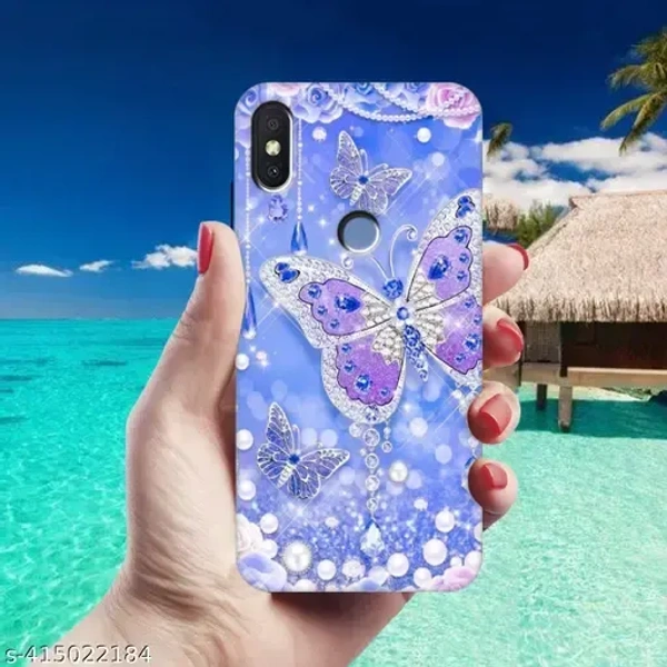 Redmi Y2 , Mi Redmi Y2 Caver Soft Silicon TPU Printed Back Cover by - blue