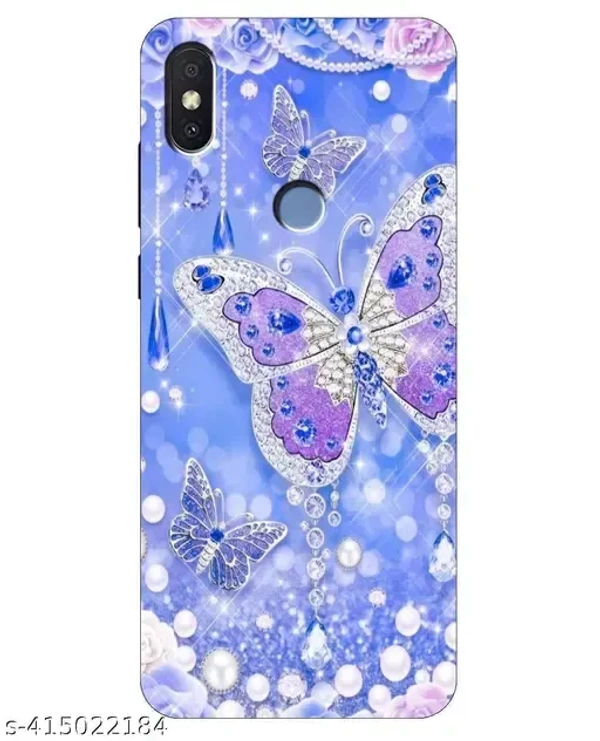 Redmi Y2 , Mi Redmi Y2 Caver Soft Silicon TPU Printed Back Cover by - blue