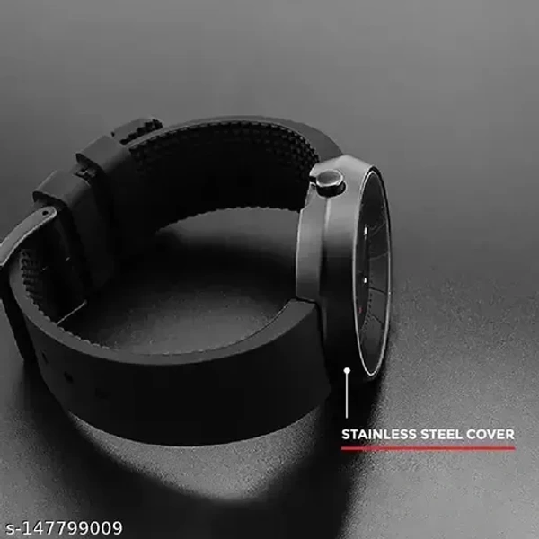 Arrow Black Silicon Watch for Men Watches For Boys watch With King Bracelet Designer Sport Black Edition Watch