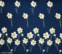 Glace-Cotton Bedsheet For Double Bed With 2 Pillow Covers - Blue, FREE