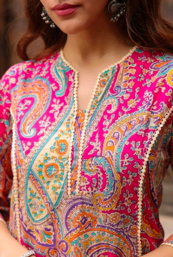 Tabeedah Women Self Design Pakistani Kurta  - XXL