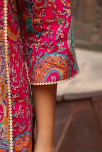 Tabeedah Women Self Design Pakistani Kurta  - XXL