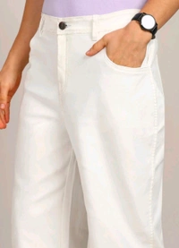 MONTREZ Straight Fit Men White Jeans  - White, 28