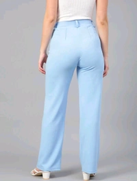  KOTTY Regular Fit Women Light Blue Trousers  - Aquamarine Blue, 30