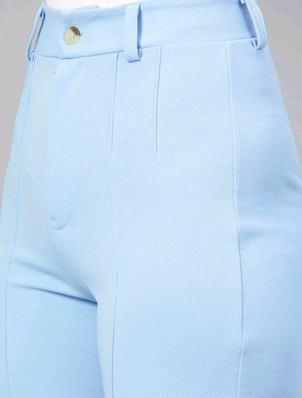  KOTTY Regular Fit Women Light Blue Trousers  - Aquamarine Blue, 30