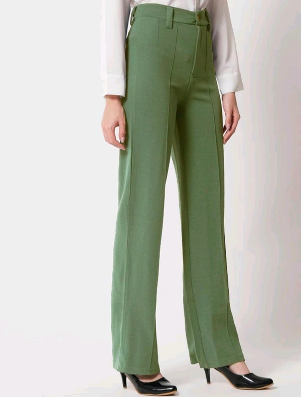 KOTTY Regular Fit Women Green Trousers  - 28