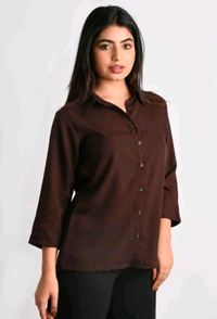  MAGHMA Women Solid Casual Brown Shirt - Carnaby Tan, XL