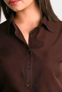  MAGHMA Women Solid Casual Brown Shirt - Carnaby Tan, XL
