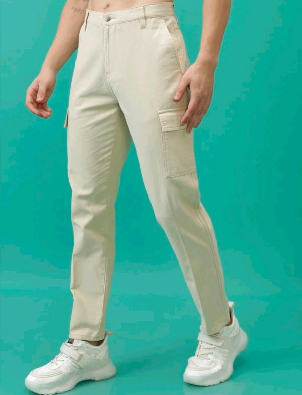 HIGHLANDER Regular Fit Men Beige Trousers - 32