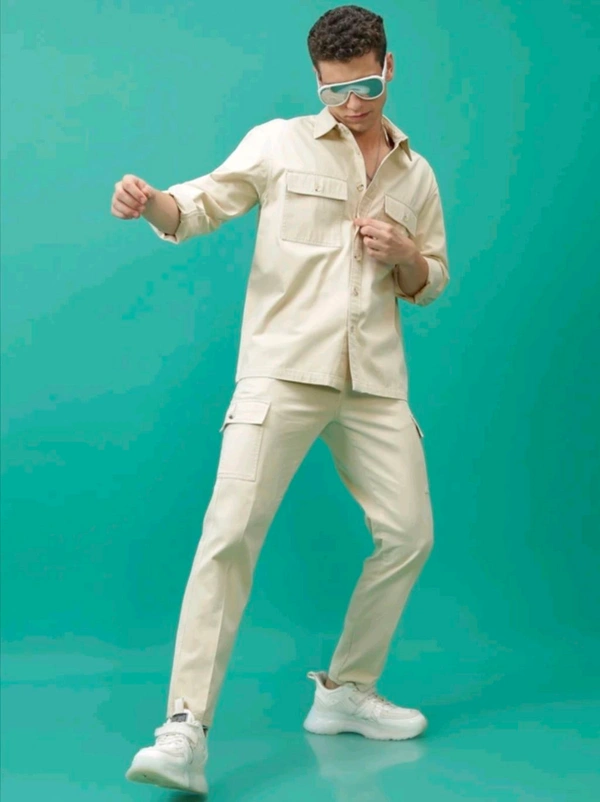  HIGHLANDER Regular Fit Men Beige Trousers - 34