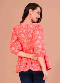Shions Casual Printed Women Multicolor Top  - S