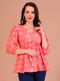 Shions Casual Printed Women Multicolor Top  - S