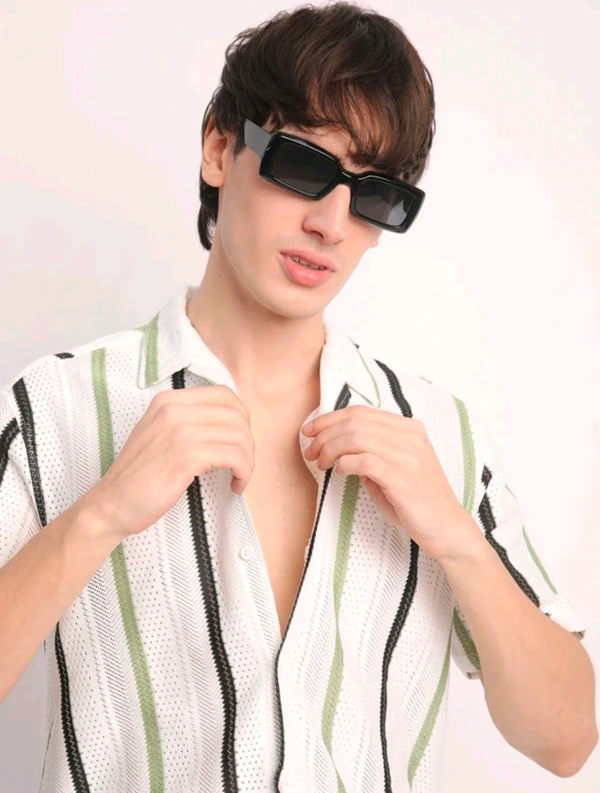  Voroxy Men Striped Casual Multicolor Shirt - S