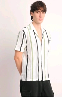 Voroxy Men Striped Casual Multicolor Shirt - XL
