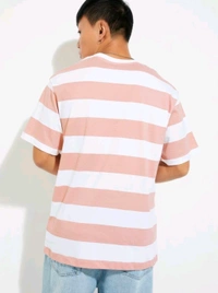 MAX Printed Men Round Neck Pink T-Shirt - M