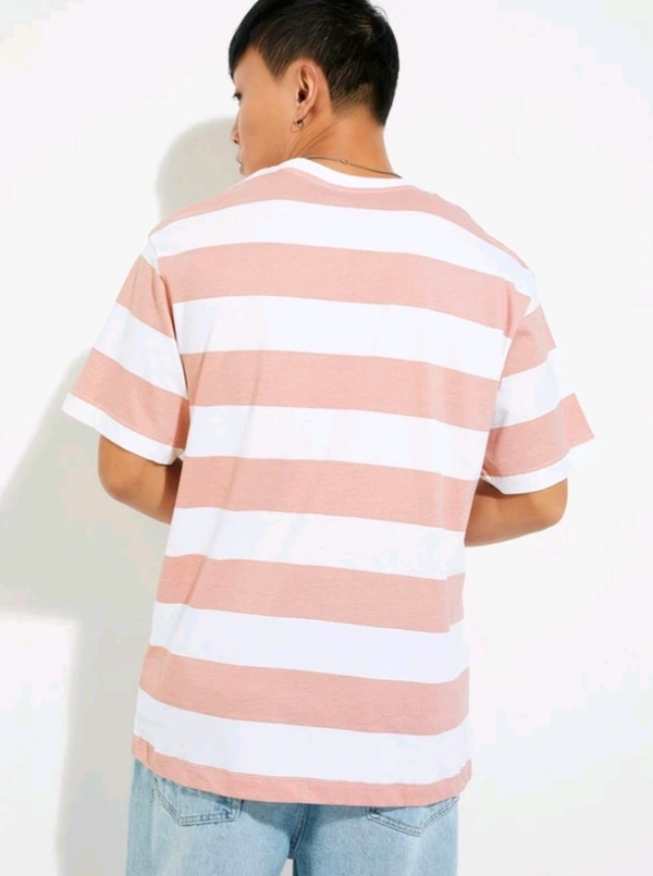 MAX Printed Men Round Neck Pink T-Shirt - M