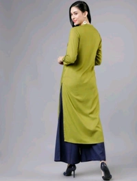 NEW STYLISH Women Embroidered Straight Kurta  - M