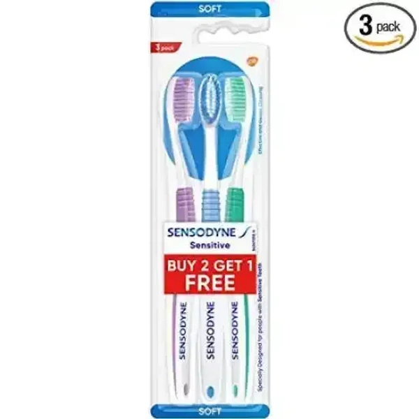 SENSODYNE SENSITIVE TOOTHBRUSH 3 PCS